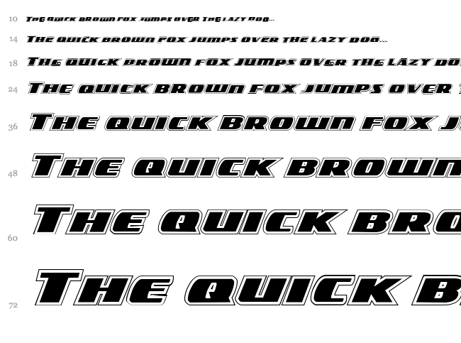 Americorps font waterfall