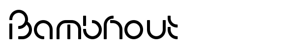 Bambhout font