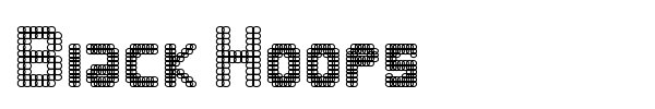 Black Hoops font