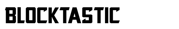 Blocktastic font