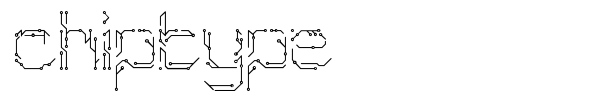 Chiptype font