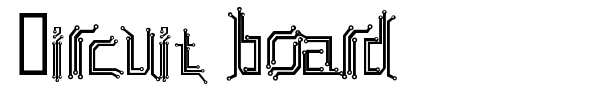 Circuit board font