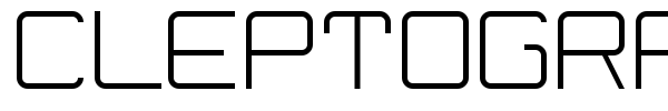 Cleptograph font