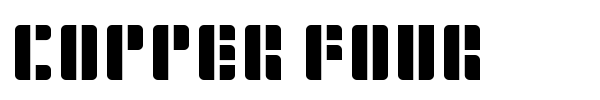 Copper Four font