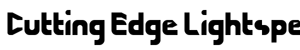 Cutting Edge Lightspeed font