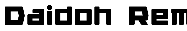 Daidoh Remix font