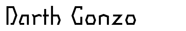 Darth Gonzo font
