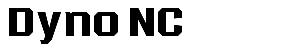 Dyno NC font