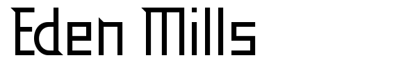 Eden Mills font
