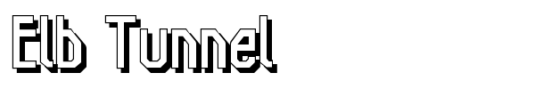 Elb Tunnel font