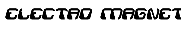 Electro Magnet font