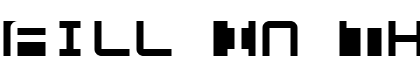 Fill In The Gaps font