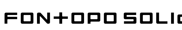 Fontopo Solid font