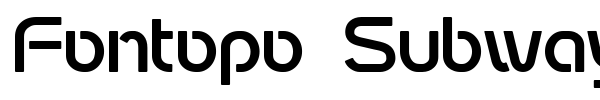 Fontopo Subway font