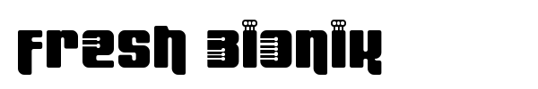 Fresh Bionik font