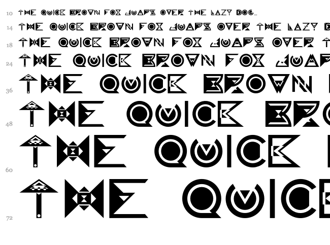 Galaxy Visitors font waterfall