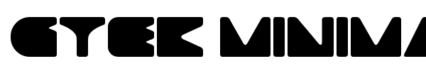 Gtek Minimal font