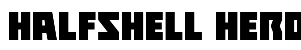 Halfshell Hero font preview