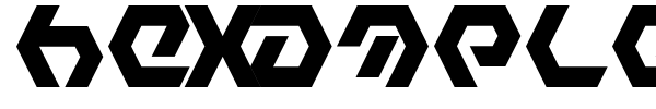 Hexample LDR font