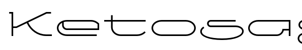 Ketosag font