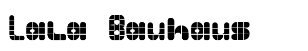 Lala Bauhaus font