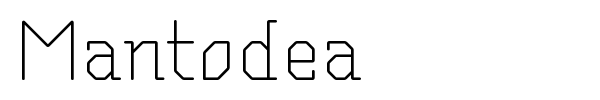 Mantodea font preview