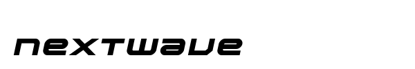 Nextwave font preview