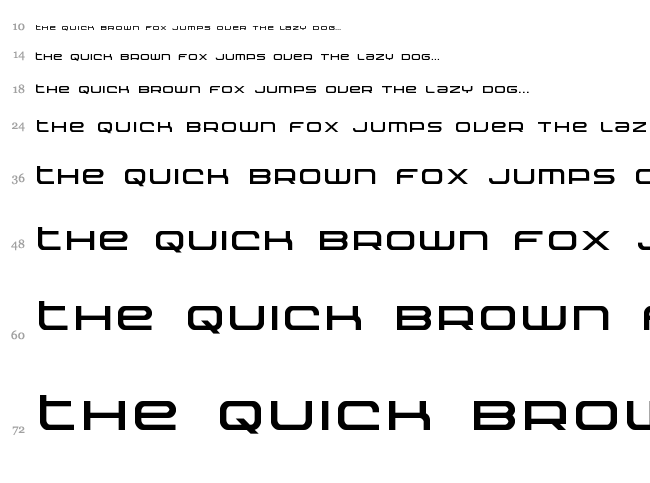 Nextwave font waterfall