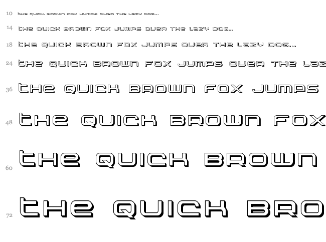 Nextwave font waterfall