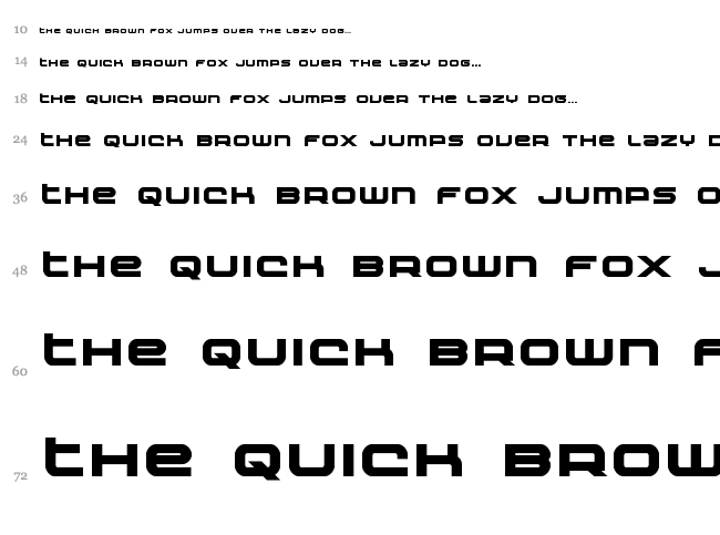 Nextwave font waterfall