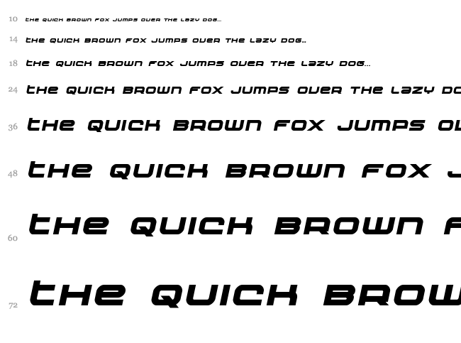 Nextwave font waterfall