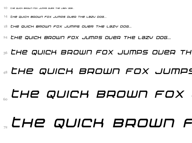 Nextwave font waterfall