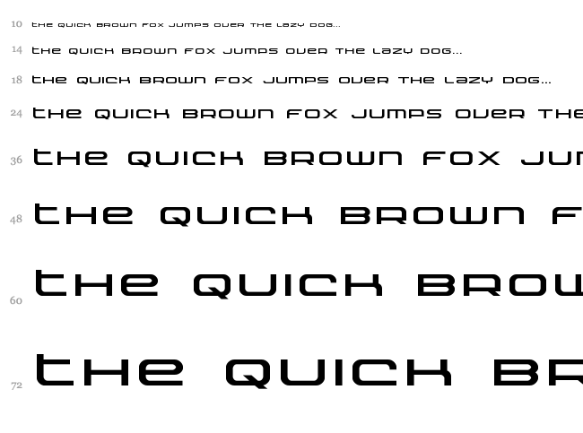 Nextwave font waterfall