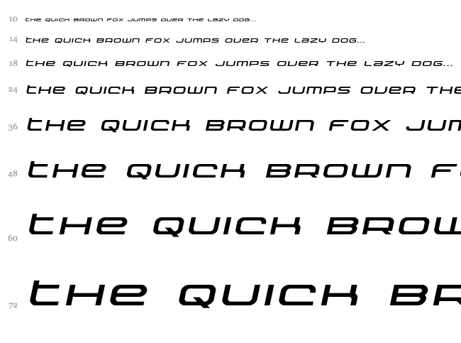 Nextwave font waterfall