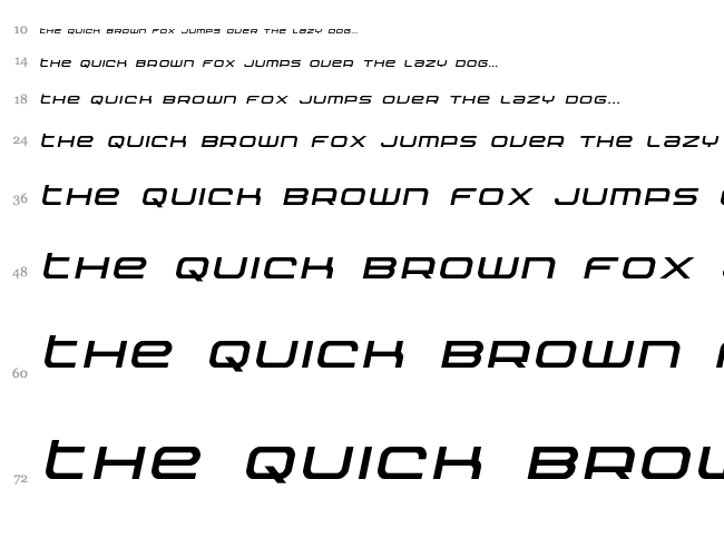 Nextwave font waterfall