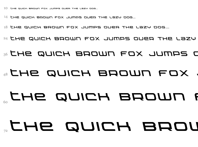 Nextwave font waterfall