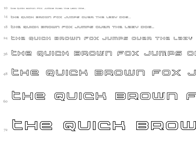 Nextwave font waterfall