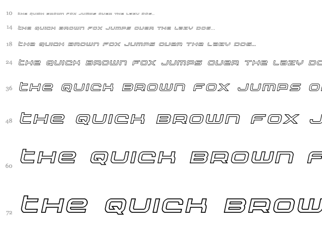 Nextwave font waterfall