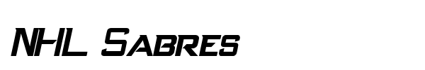 NHL Sabres font