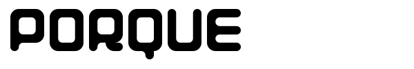 Porque font