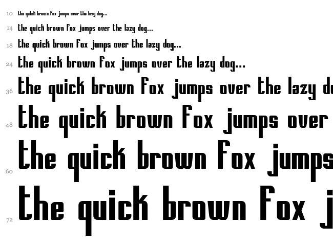 Printed Circuit Board font waterfall