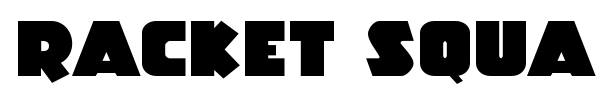 Racket Squad font preview