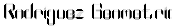 Rodriguez GeometricPaper font
