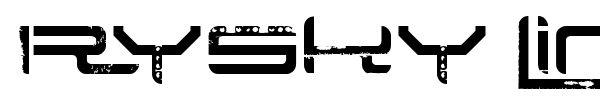 Rysky Lines font