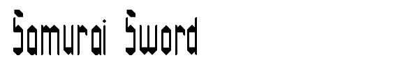 Samurai Sword font