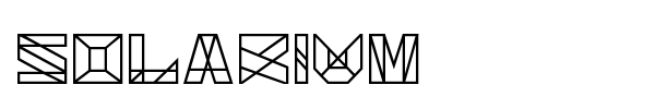 Solarium font