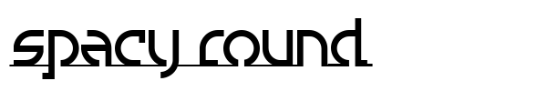 Spacy Round font