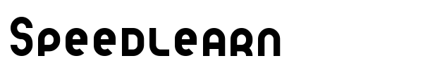 Speedlearn font