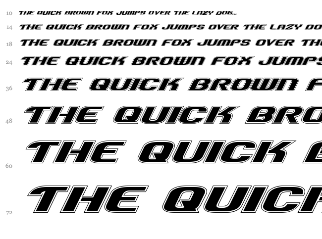 Team America font waterfall