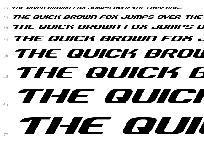 Team America font waterfall